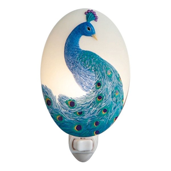 Peacock Night Light - Ibis & Orchid Flowers of Light Collection