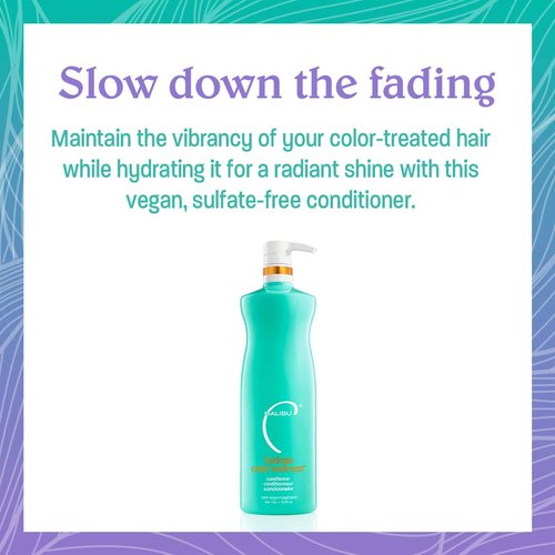 Malibu C Hydrate Color Wellness Conditioner (9 oz) - Moisturizing, Color Safe Conditioner for Vibrant Hair - Formulated to Preserve + Protect Hair Color