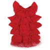 East Side Collection Polyester Ruffle Dog Dress, Small/Medium, Red