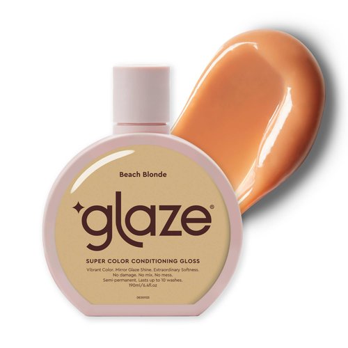 Glaze Super Color Conditioning Gloss 6.4fl.oz (2-3 Hair Treatments) Award Winning Hair Gloss Treatment & Semi-Permanent Hair Dye. No mix, no mess hair mask colorant - guaranteed results in 10 minutes
