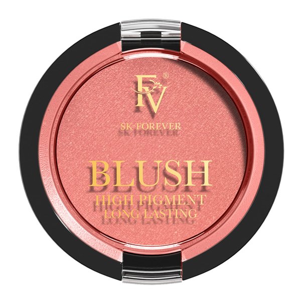 FV Long Lasting Powder Blush, Lightweight Smooth & Blendable Blush for Cheeks, High Buildable Color Blush Powder, Transfer-Resistant Shimmer Finish Cheek Makeup (03 Rose Shimmer, 0.17 OZ)