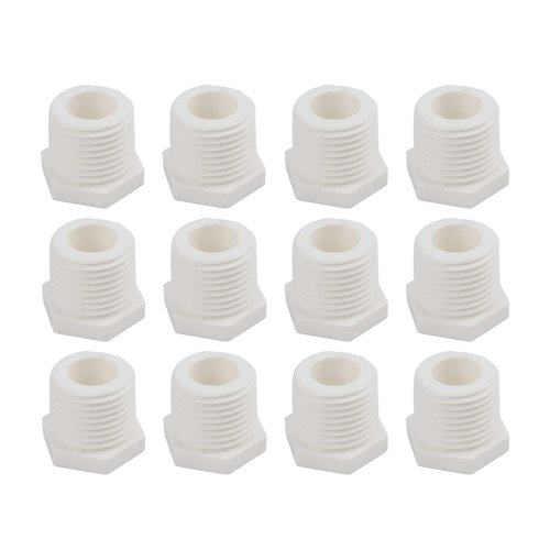 Carbbia 12 Pieces 1/2 Inch Water Heater Drain Plug Replaces 11630 91857 for RV Camper and Atwood Water Heaters White Plastic 1163091857