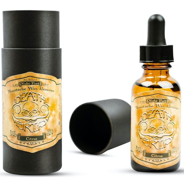 THE VINTAGE GROOMING CO. Mustache Wax Remover Oil Night Fury by Death Grip - Get Wax Out Of Your Handlebar Moustache Or Beard