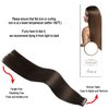 Aison Dark Brown Invisible Tape in Hair Extensions Human Hair 18 Inches 40g 20 Pcs/Pack Tape ins Human Hair Extensions Real Hair Extensions Tape in