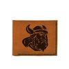 Men's Viking Head -3 Handmade Natural Genuine Leather Trifold Wallet MHLT_05