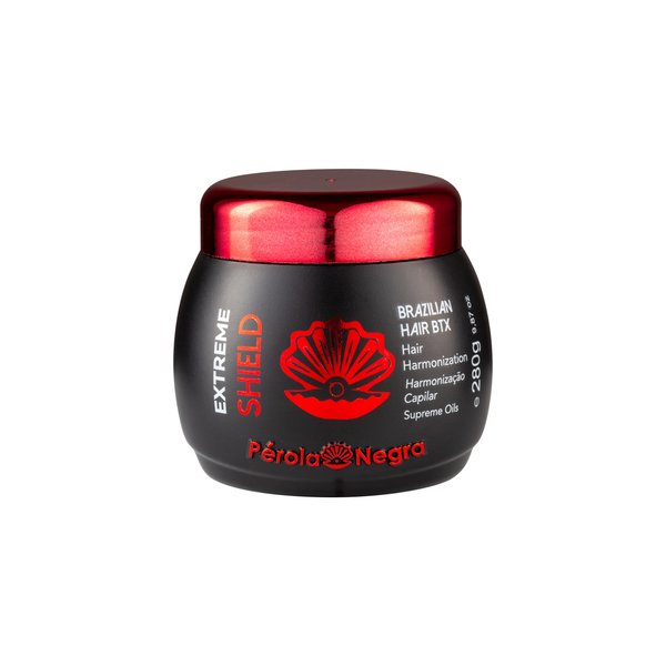 Pérola Negra Extreme Shield, Brazilian Hair Btx, Hair Harmonization, Anti-frizz Action - Intensive Treatment for all hair types, Hair Mask for Damage Repair and Control of Frizz and Volume 9.87 oz