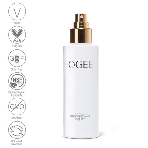 Ogee Rose Luminous Botanical Face Mist, Organic & Vegan Skin Moisturizer, 90ml