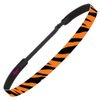 Hipsy Women's Adjustable Non Slip Skinny Casual Fashion Style Hairband Headband (Black & Orange Tiger)
