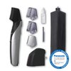 Panasonic Body Hair Trimmer for Men, Cordless Waterproof Design, V-Shaped Trimmer Head with 3 Comb Attachments for Gentle, Full Body Grooming, ER-GK60-S (Silver)