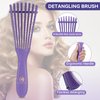 O BRUSHZOO Hair Brush Set, Hair Brushes for Women Men kid, Detangler Brush for Wet Dry Curly Hair Detangling, Hair Combs for Parting Styling, Hairbrush for Thick Fine Thin Hair Care