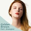 Instant Hair Color Shampoo, Hair Dye Shampoo Blonde Brown for Women Men, Long Lasting Brown Hair Shampoo,Brown Hair Dye Colors in Minutes, Brown Shampoo Easy to Use