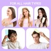 RHOS Hair Brush for Women,Men and Kids-Detangler Brush for Curly,Thick,Short,Thin Hair,Wet Dry Detangling Hair Brush for Smoothing,Anti Breakage-Hair Brush without Ball Tips(Purple)
