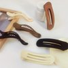 ZANWELL Flat Hair Clips For Women - French Concord Lay Flat Claw Clips for Thin Thick Curly Hair,Strong Hold Duck Billed Clips，Comfortable Curved Design Alligator Hair Clips[6-Pack 4.3 Inch]