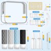 Silevoler 16pack Travel Bottles for Toiletries, TSA Approved Travel Size Containers Set, Leak Proof Silicone Travel Kit, Refillable Liquid & Creams Travel Accessories W/Toiletry Bag