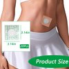 20pcs Disposable Castor Oil Pack Wrap Belly Button，Castor Oil Patches Belly Button No Wash, Easy to Use, Anti-Seepage(Oil Not Included) White