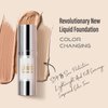 VIOLA HOUSE Color Changing Foundation, Liquid Foundation Makeup For Face, Color Changing Flawless Finish Foundation, Lightweight, Moisturizing Glow, 1.0 Fl Oz (dark skin color, 1.0 Fl Oz/30ML)