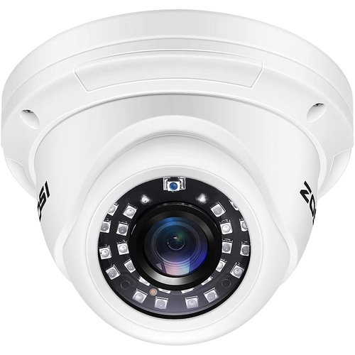 ZOSI 2.0MP 1080P 1920TVL HD-TVI CCTV Security Dome Camera,80ft IR Night Vision, Aluminum Metal Housing for HD-TVI, AHD, CVI 720P,1080P,5MP,4K Analog Surveillance DVR (Renewed)