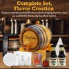 Red Head Barrels - 2 Liter Custom Engraved American White Oak Aging Barrel with Flavoring Gift Set, Free Shot Glass, Premium White Oak Wood Barrel & Homebrew Kit (Kentucky Bourbon)