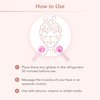 Zoe Ayla Ice Globes, 2 pcs - Face Ice Roller for Relaxing and Reducing Fine Lines - Tightening and Depuffing Skin - Ideal for Tired Eyes - Travel Sized Facial Massager with Cute Sparkles