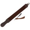 Hide & Drink, Razor Strop Handmade from Full Grain Leather, Shaving Sharpener, Barber Straight Razor Strap Belt (Bourbon Brown)