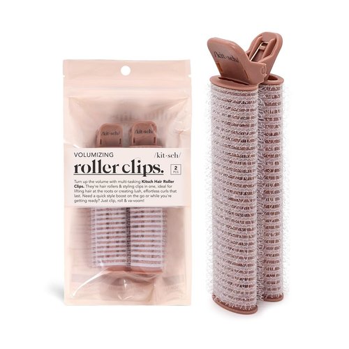 Kitsch Instant Volumizing Hair Clips for Women - Roller Clips for Volume, Curls & Root Lift on All Hair Types | Easy to Use | 2 Pcs