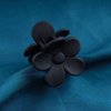 Iaceble Plastic Black Flower Hair Claw Clip Boho Hair Jaw Clips Cute Daisy Flower Hair Clip Black Flower Holder Hair Claw Hairclip Decorative Hair Accessories for Women and Girls Headdress