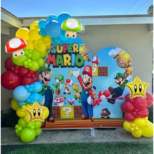 Mari Balloon Garland Arch Kit Include Latex Balloons, Foil Balloons for Kids Mari Birthday Party Decoration Supplies Mari Baby Shower Party Decorations