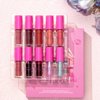 Domality 10 Colors Liquid Lipstick Set, 3 Matte Lip Gloss/ 3 Glossy Lip Gloss/ 2 Lip Tint/ 2 Glitter Lip Oil in One Set, Professional Lip Makeup Kit for Women
