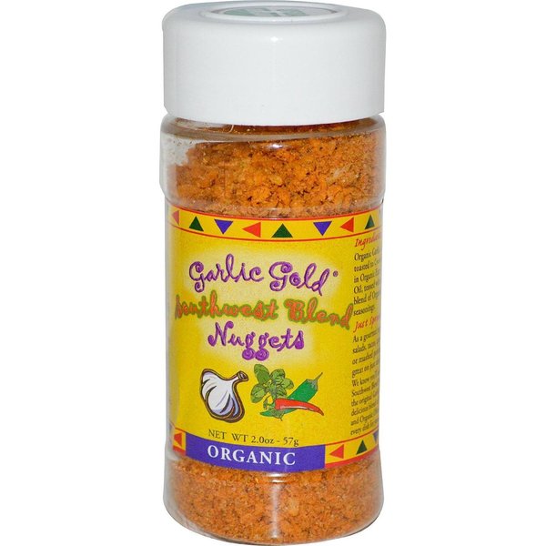 Garlic Gold Crunchy Organic Southwest Seasoning Nuggets with Garlic 2.2-Oz Shaker by Garlic Gold