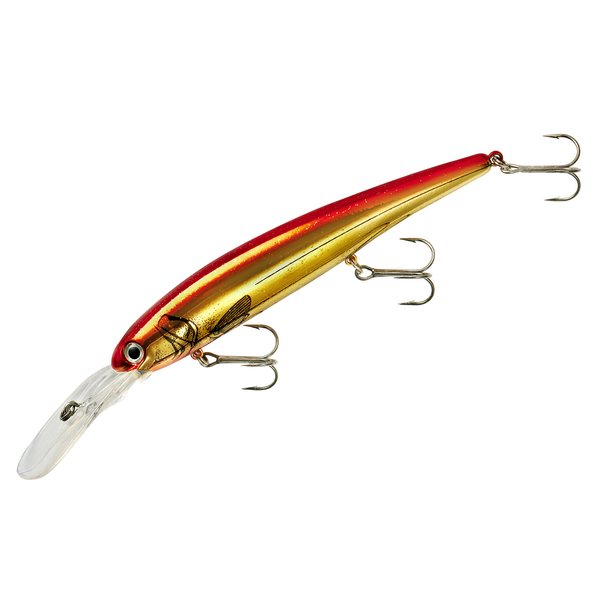 BANDIT LURES Walleye Deep Minnow Jerkbait Fishing Lure, Fishing Accessories, Dives ro 27-feet Deep, 4 3/4", 5/8 oz, Copper Clown, (BDTWBD268)