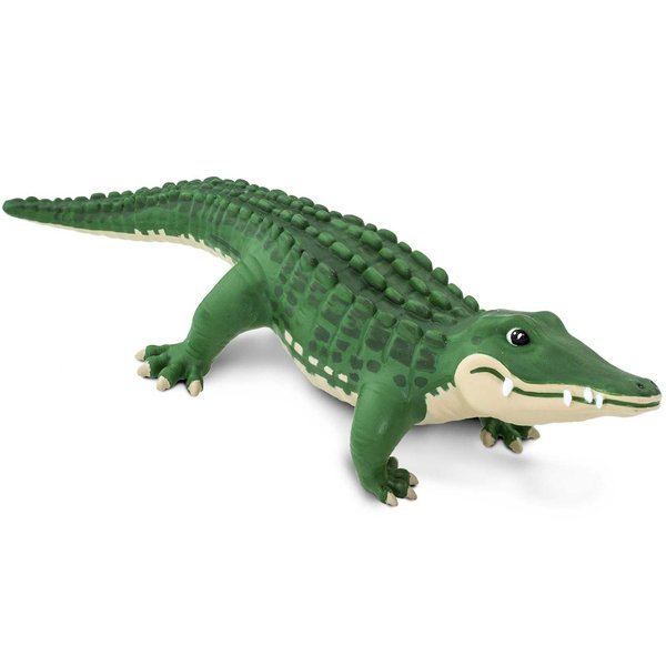 Safari Ltd. Bernie The Gator Figurine - Detailed 5.5" Plastic Model Figure - Fun Educational Play Toy for Boys, Girls & Kids Ages 3+