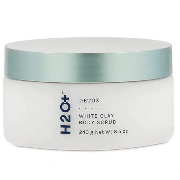 Detox White Clay Body Scrub by H2O+, Exfoliating Scrub Moisturizes and Detoxifies for Smooth and Soft Skin - Detox Collection Protects from Daily Impurities, Dullness and Pollution