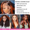 ROOMOOD Ombre 13x6 Lace Front Wigs Human Hair 200% Density HD Transparent Body Wave Lace Front Wigs For Women Ginger Colored Wigs Human Hair Balayage Wig Human Hair Glueless Wigs Human Hair 22Inch