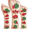 24 Sheets Watermelon Temporary Tattoos, Birthday Decorations Watermelon Party Favors