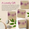 Age of Sage Handmade Natural Bar Soap Gift Set - 100% All Organic Vegan Bath Moisturizing Handmade Artisan Scented Cold Process Fragrant Soaps with Essential Oil - 4 Pack (Pomegranate Cherry)