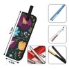 Beautyflier Premium Universal Flat Iron Holder Tavel Bag, Heat-Resistant Canvas Travel Tote Bag for Hair Straighteners, Ideal for Home & Travel Use, Fits Most Hair Tools (Color Flower)