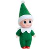 JOYIN Christmas Elf Plush Doll, Green Tiny Soft Plush Christmas Elf Doll Accessories for Christmas Holiday Decorations, Christmas Dress-Up Party.