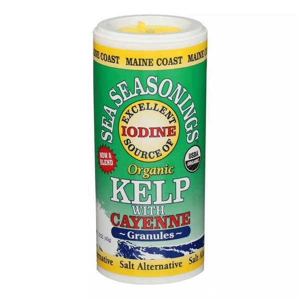 Kelp Granules Blend with Cayenne 1.5 oz Shaker - Sea Seasonings - Organic