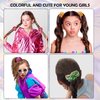 Beauty.H.C Shiny Metallic Scrunchies Elastic Hair Bands Hair Tie Ropes Scrunchy Soft Hair bobbles for Ponytail Holder fasion Hair Scrunchies for Girls Party Favorts 24Pcs