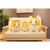 123Arts Cartoon Corgi Dog Soft Plush Throw Pillow Animal Pillow Plush Toy