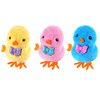 Arcimatto Wind Up Chicken Toy, 3 Pcs Jumping Chick Gag Toys Cute Plush Hopping Chicks Novelty Spring Windup Toys for Kids Toddler Adult Easter Egg Party Favors Christmas Goody Bag Fillers Gifts