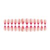 Press on Nails French Tip Fake Nails Starfish False Nails with Designs Pink Full Cover Cute Acrylic Nails Glossy Glue on Nails Summer Handmade Nails Artificial Nails for Women Girls 24Pcs