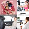 TRELC Mini Handheld Stroller Fan, Personal Portable Baby Fan with Flexible Tripod, 2024 Upgraded Version, Gift for Children, Rechargeable Fan for Office Room Car Traveling BBQ Gym Fan (Black)