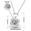 Game On Novelties Reusable Wife Heart Knot Silver Necklace, Keep Calm and Let The Yoga, Present for Wife, Inspirational Gifts from Husband