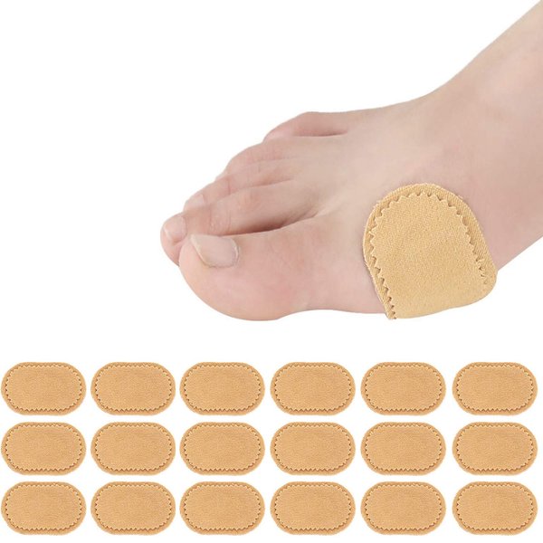 Yimanduo 18 Pieces Toe Cushions Pad, Fabric Toe Bunion Protector Pads, Corn Cushions Bunion Relief Pads for Reduce Rubbing, Callus,Friction Etc Adhesive Pads Sticky