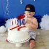 Baseball 1st Birthday Banner-1st Birthday Crown, Baseball Theme High Chair Banner, Cake Flag, All-Star Birthday, Our Little All-Star, Baseball 1st Birthday Decoration (Baseball Cake Topper)