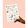 xo, Fetti Llama Temporary Tattoos for Kids - 46 Metallic Designs | Fiesta Animal Birthday Party Decorations, Cactus Desert Party Favors, Llama Arts and Crafts