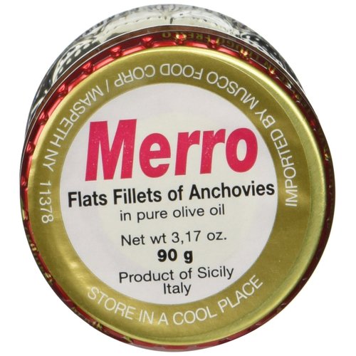 Flats Fillets of Anchovies in Pure Olive Oil by Merro
