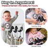 LiKee Spiral Car Seat Toys for Babies 0-6 Months, Black High Contrast Plush Hanging Baby Stroller Toys, Crib & Carseat Sensory Activity for Newborn, Ages 0+ Years 6-12 Month Infants Boy Girl Gifts