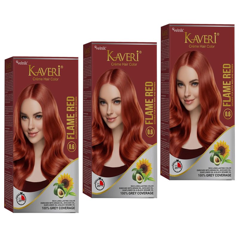 Kaveri Creme Hair Color Permanent Hair Dye Color - With Improved Creme ...